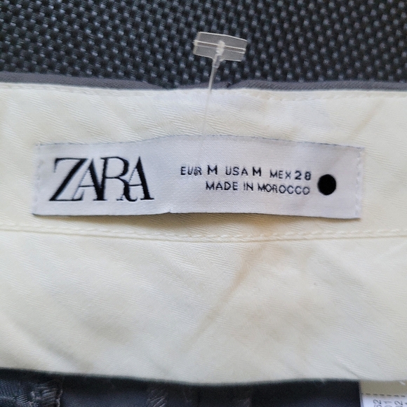 BNWT Zara Belted Relaxed Trouser LE, Sz Medium - Picture 6 of 6